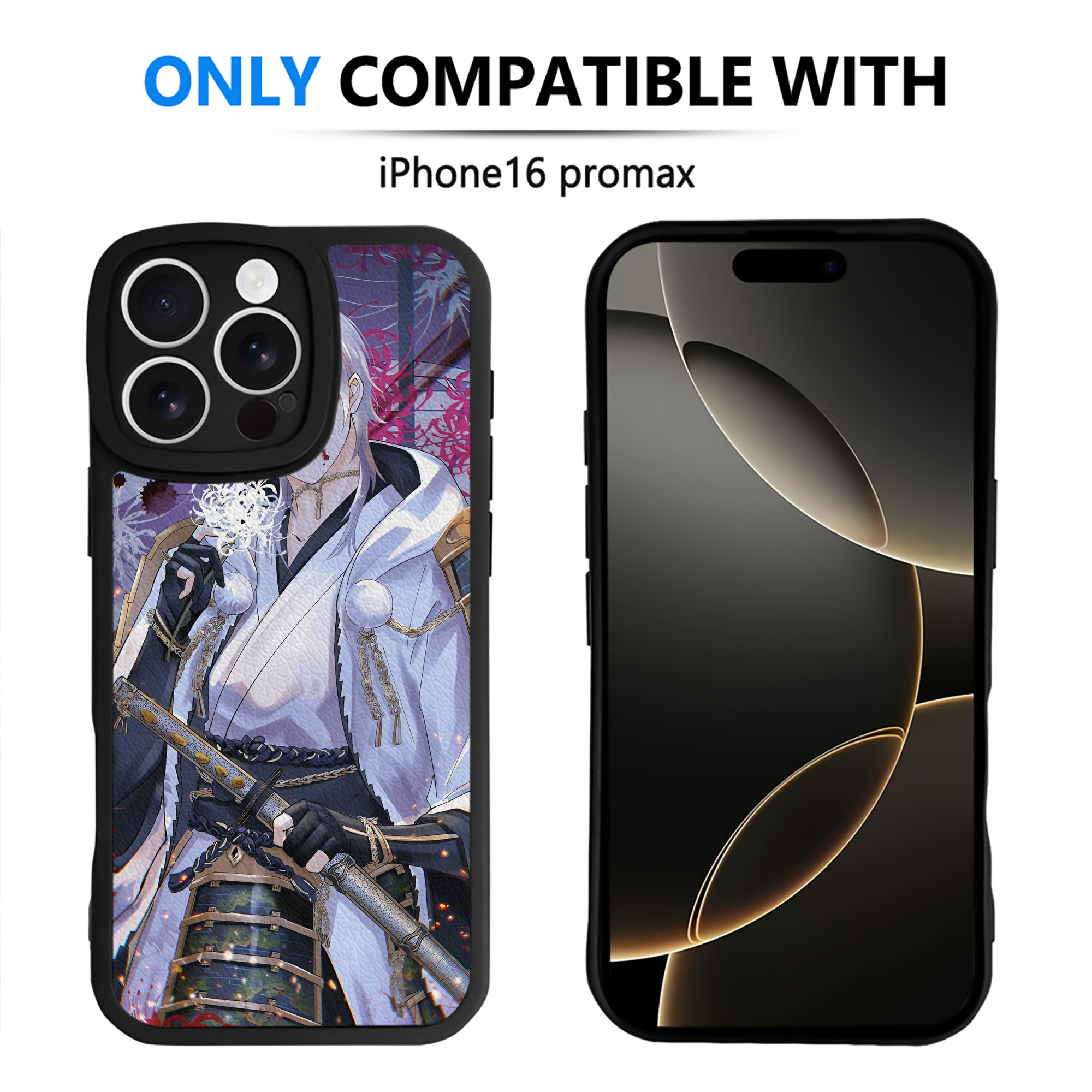 （画像用） 刀剣乱舞 Touken Ranbu 【iPhone 16シリーズ対応】シリコンスマホケース（レザー調） 材質：シリコン